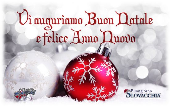 I migliori auguri di BUONE FESTE da Buongiorno Slovacchia e un